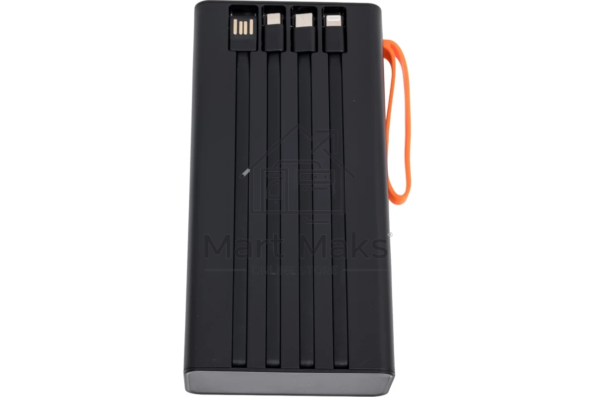 Портативный аккумулятор More choice (4620202550576) PB22-30 с кабелем 2USB 2.1A - 30000mAh черный