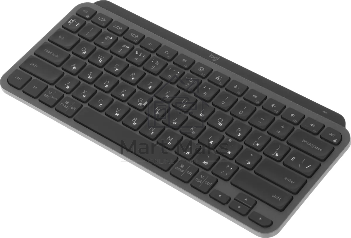 Клавиатура беспроводная Logitech MX Keys Mini темно-серый USB BT/Radio LED (920-010617)