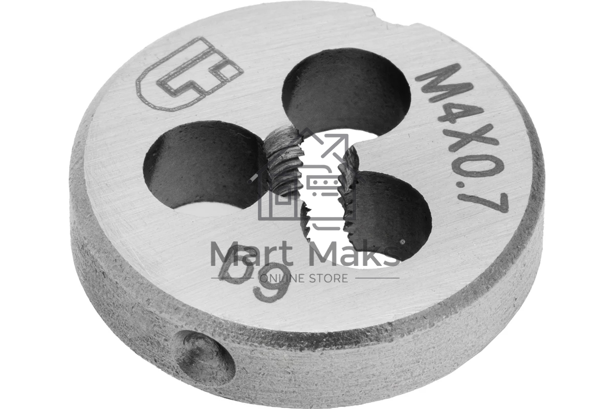 Плашка Сибртех М4 х 0,7 мм