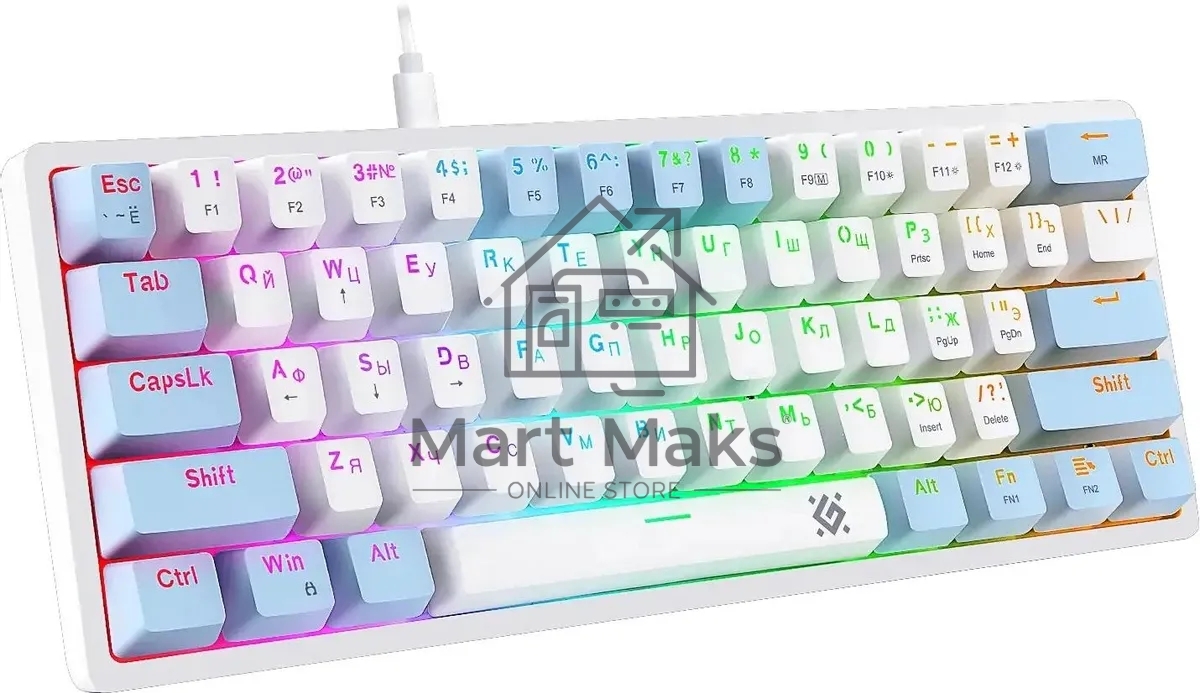 Клавиатура Defender Amox GK-585 проводная, USB Type-A, белый