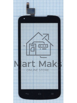 Сенсорное стекло (тачскрин) для Huawei Ascend Y520 (D2Y520-U22), черное