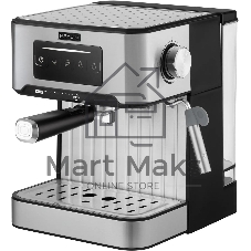 Кофеварка рожковая Rondell RDE-1106 серебристый, исп. кофе - молотый, 1.6 л, 850 Вт, 20 бар
