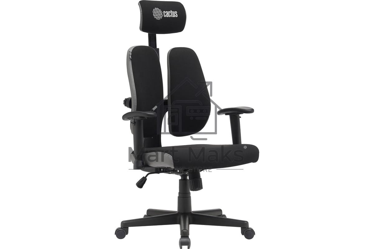 Кресло компьютерное Cactus CS-CHR-MC03-BKGY черный