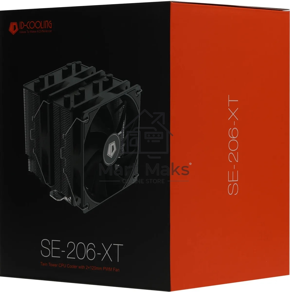 Кулер ID-COOLING SE-206-XT черный 120мм алюминий+медь 1800rpm 35db 4-pin 250W 156мм