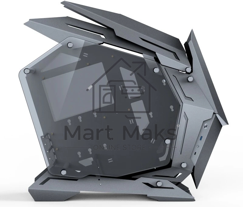 Компьютерный корпус JONSBO MOD-3 Mini Gray без БП, боковые панели из закаленного стекла, mini-ITX, micro-ATX, серебристый