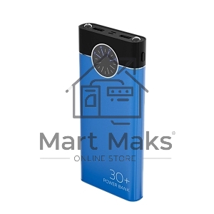 Портативный аккумулятор More choice (4610196406775) PB40-30 30000mAh Blue