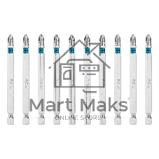 Бита Gross PH2х90мм, сталь S2, шестигр., 10 шт.