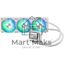 Жидкостная система охлаждения ASUS MAX GAMING LC 360 ARGB LCD WHT белый, алюминий/медь, 2500 об/мин, 35.5 дБ, 4 pin