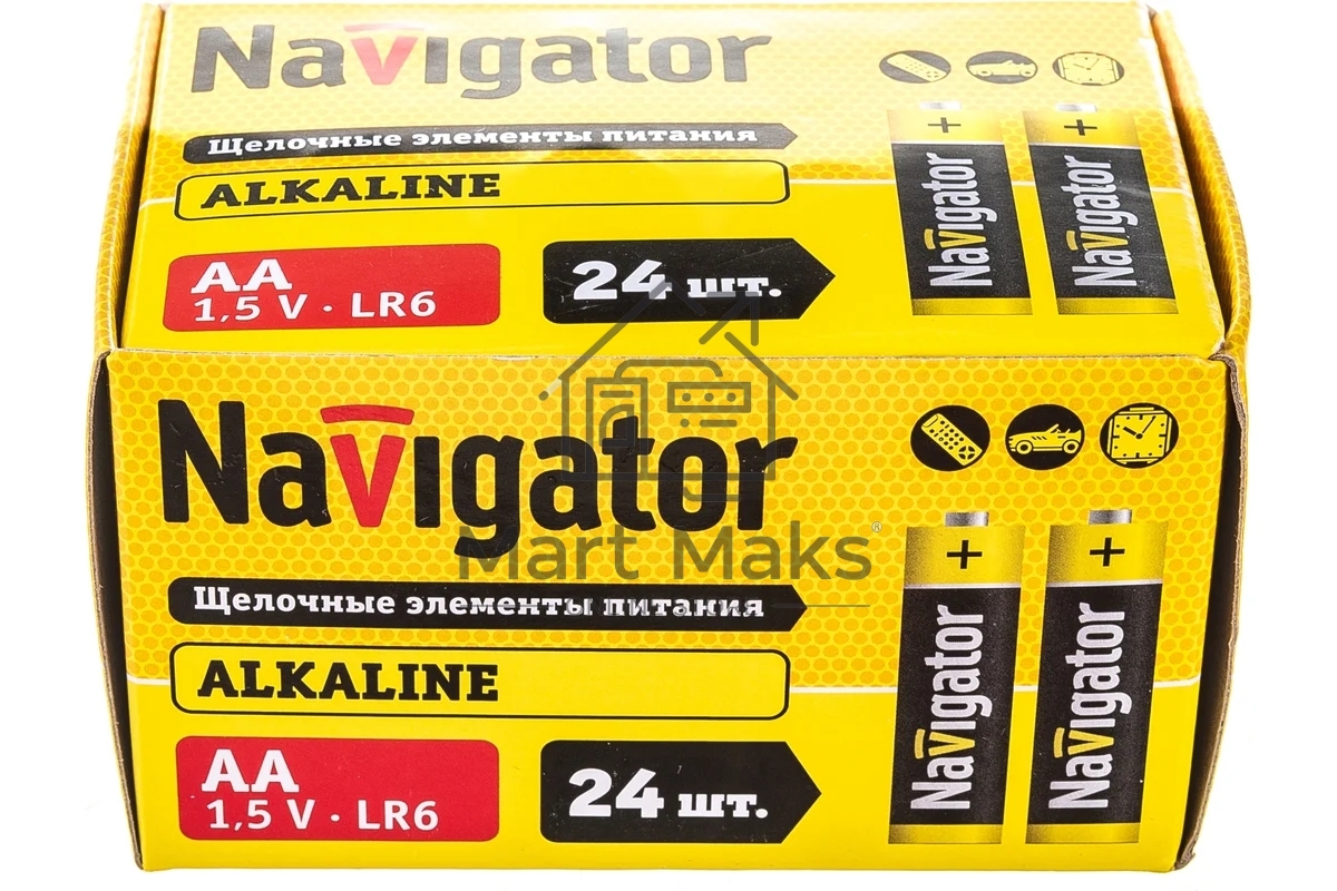 Элемент питания алкалиновый AA/LR6 14 060 NBT-NPE-LR6-BOX24 (уп.24шт) Navigator 14060