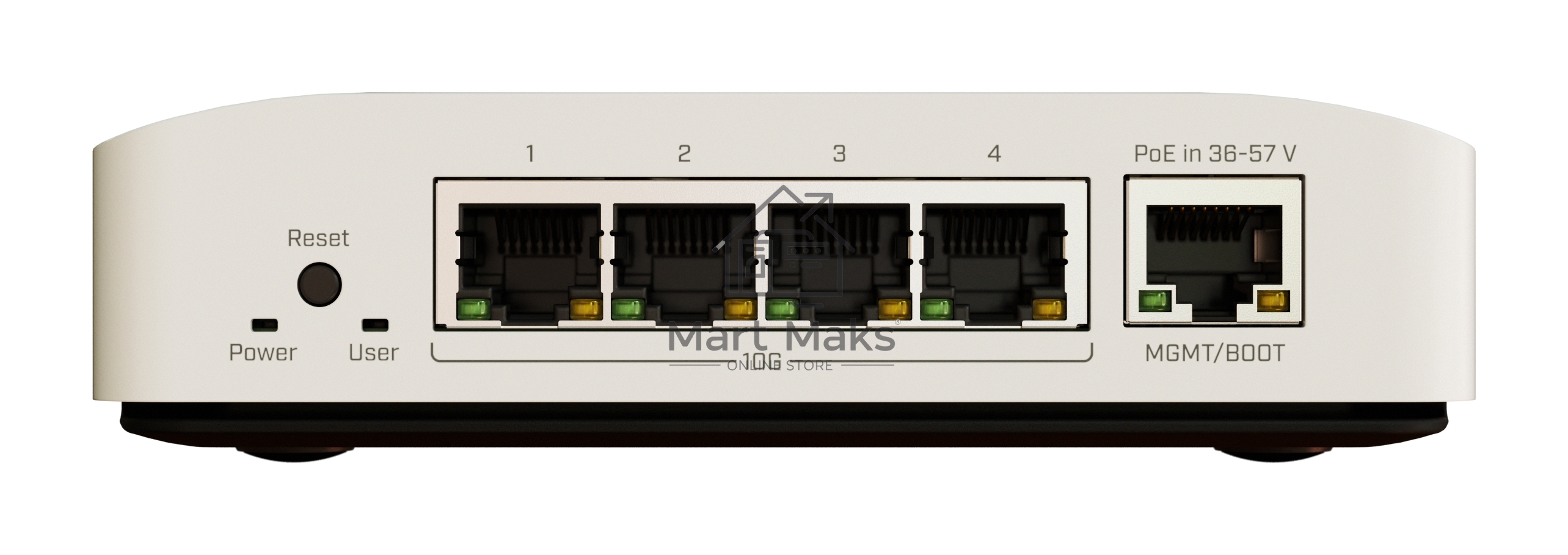 Коммутатор MikroTik CRS304-4XG-IN, 4×10 Гбит/с + 1×1 Гбит/с, управляемый