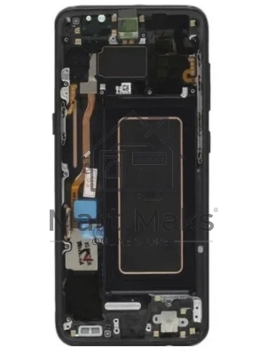 Дисплея для Samsung Galaxy S22 Ultra SM-S908B в сборе с тачскрином ServicePack, черный (GH82-27488A)