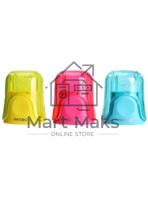 Точилка для карандашей ручная Deli ER01100 U-touch, 2 отверстия, пластик, ассорти, дисплей