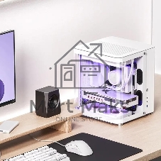 Компьютерный корпус без блока питания JONSBO TK-1, Mini-Tower, TG, no fan, 1xUSB-A 3.2 + 1xUSB-C 3.2, mATX, mITX White