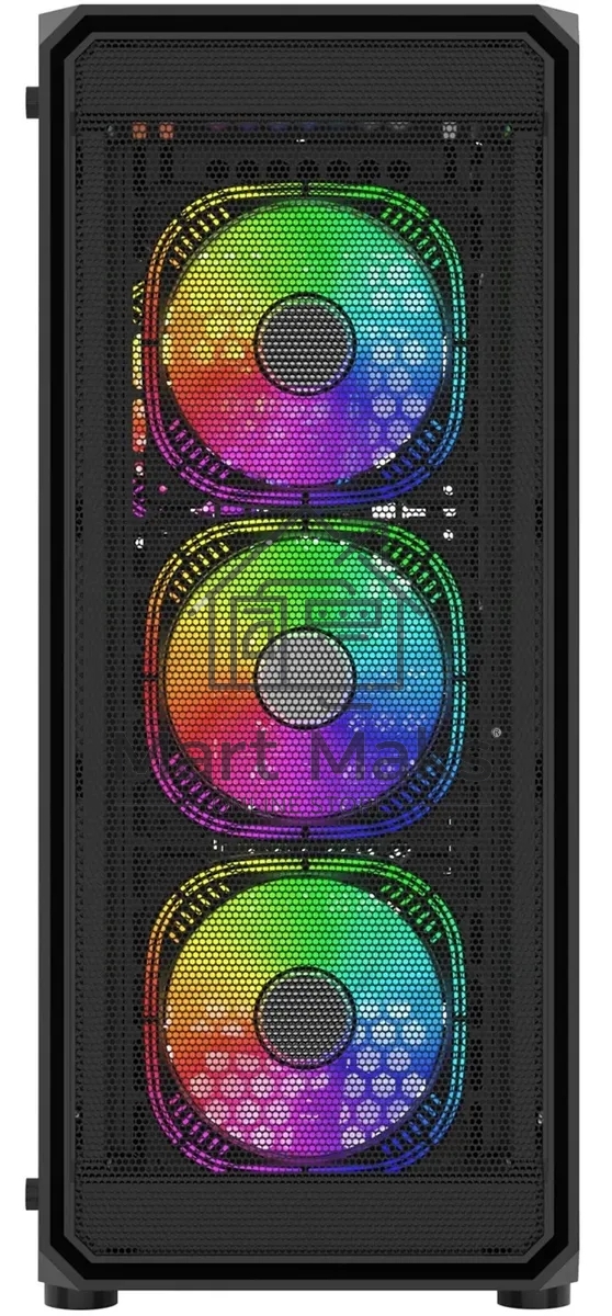 Компьютерный корпус Bloody BD-CC114F черный без БП ATX 4x120mm 1xUSB2.0 1xUSB3.0 audio bott PSU