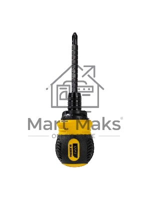 Двухсторонняя отвертка с трещеткой Deli DL626010 PH2+SL6x85мм 6/PH2x85мм. Материал биты: Cr-V. Общая длина: 95-140 мм. Диаметр хвостовика: 6,3 мм.