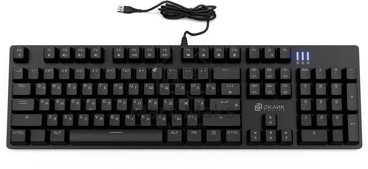 Клавиатура Oklick 990 G2 (1875240) проводная, USB, черный