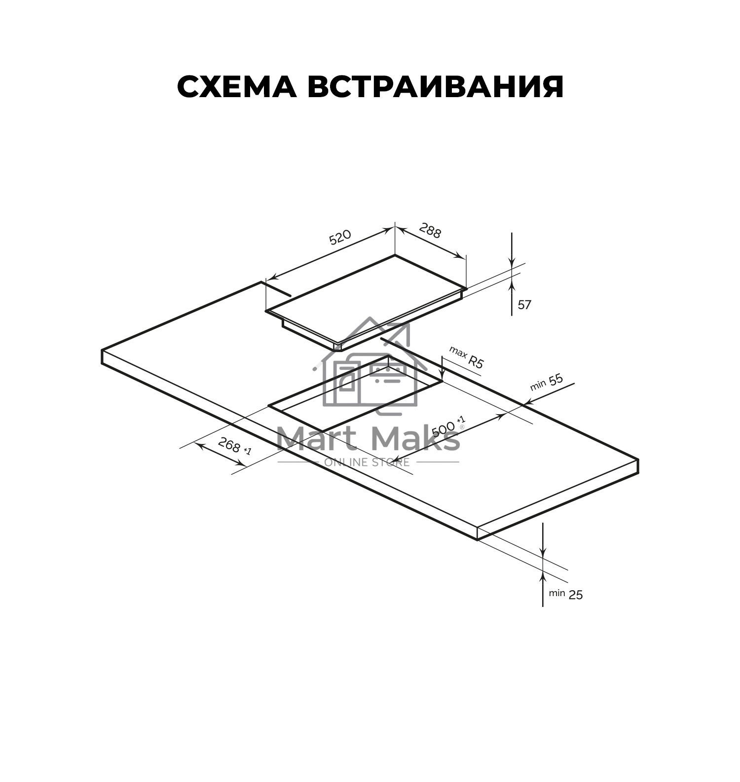Индукционная варочная панель LEX EVI 320 F DS независимая, серый