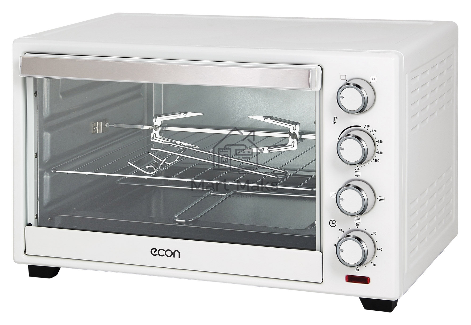 Мини-печь ECON ECO-G3801MO 38 л, 1800 Вт, белый