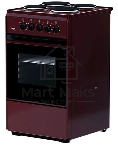 Плита электрическая Лада Nova AE 14027 B коричневый, конфорок 4, духовка 50 л, 50 см x 85 см x 54 см