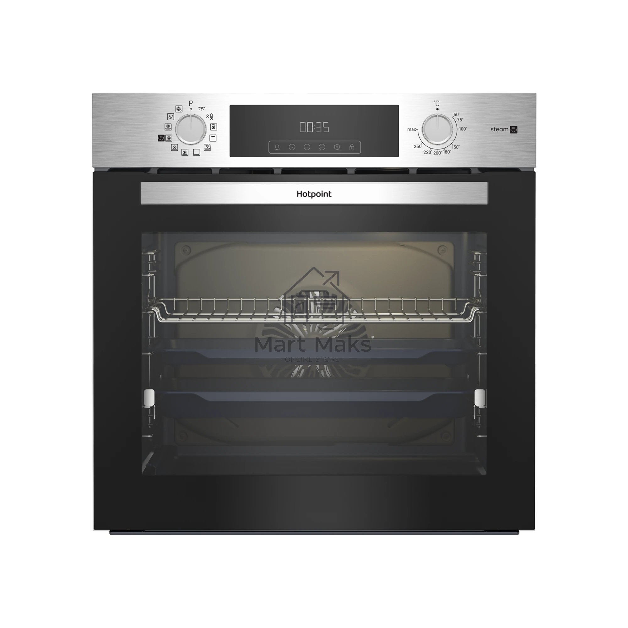 Электрический духовой шкаф Hotpoint HSTF 1231 JSAH IX серебристый