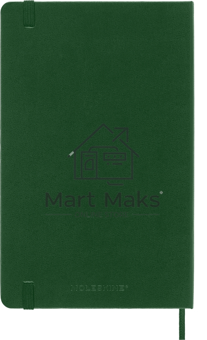Блокнот Moleskine CLASSIC QP061K15 Large 130х210мм, 240 страниц, клетка, твердая обложка, зеленый