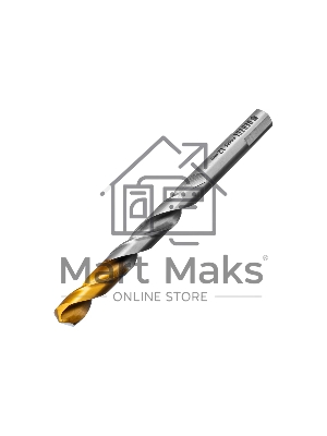 Сверло спиральное по металлу Denzel 12 x 151мм, Р6М5, Golden Tip