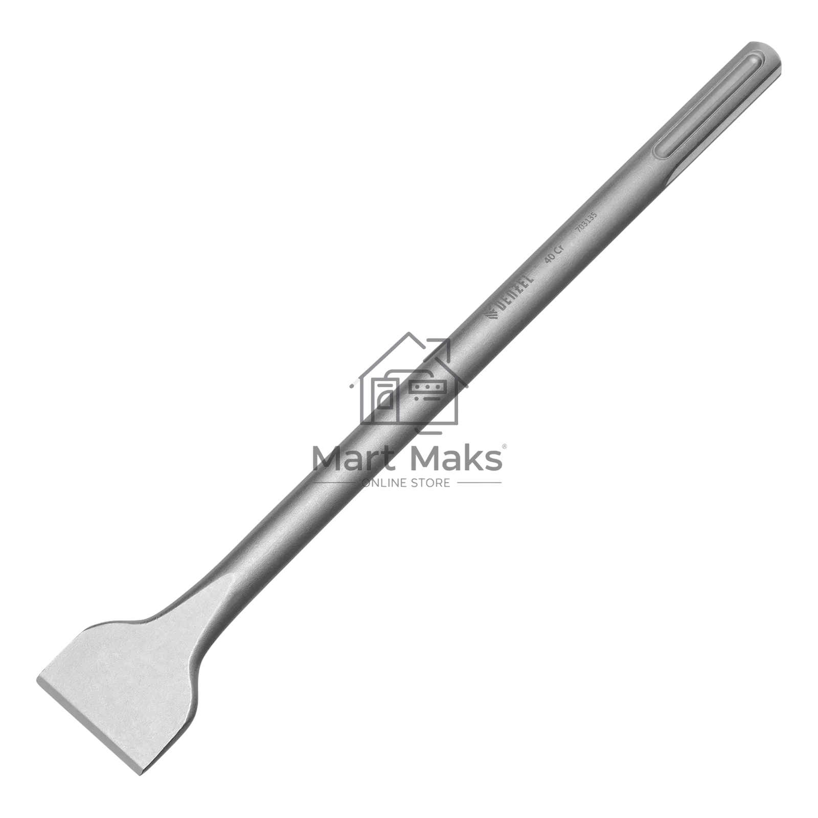 Зубило Denzel плоское, широкое, 25 х 50 х 360 мм, 40Cr, SDS MAX