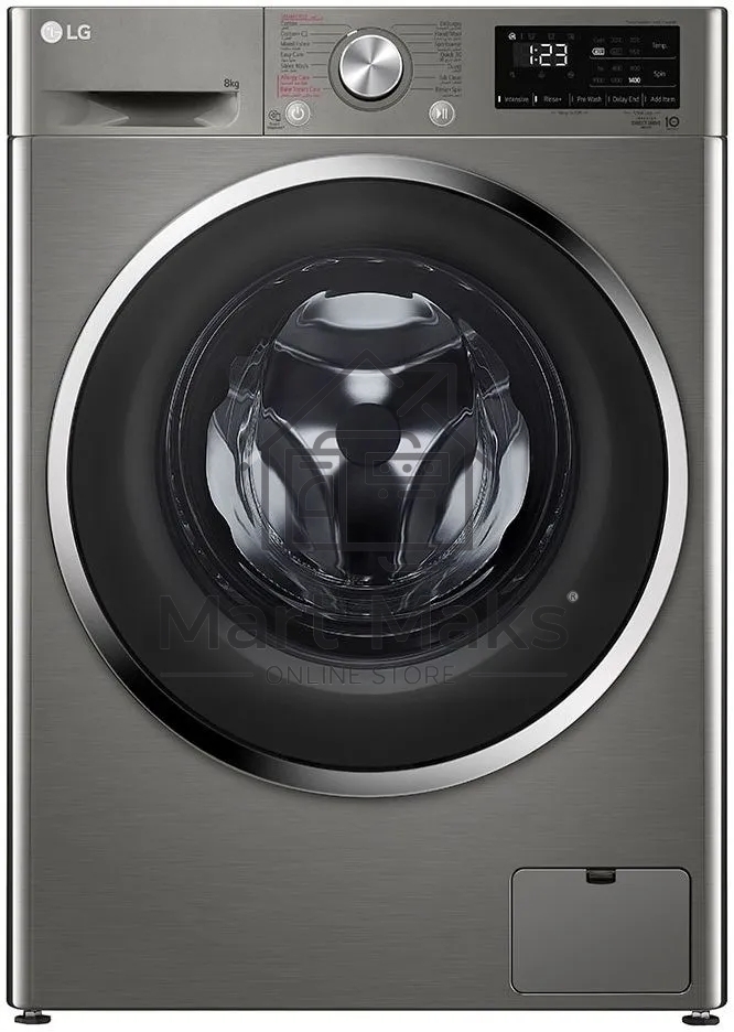 Стиральная машина LG F4R6VYGCP серебристый, загрузка фронтальная 8 кг, 1400 об/мин, класс A