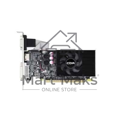 Видеокарта CBR nVidia GeForce GT610, 2Gb, 64 bit, DDR3, VGA, DVI, HDMI, GPU 700 MHz