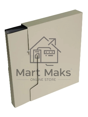 Папка с 80 прозрачными вкладками Бюрократ DeLuxe DLVBOX80MILK A4, пластик, 0.7мм, молочный в коробе