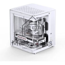 Компьютерный корпус без блока питания JONSBO TK-1, Mini-Tower, TG, no fan, 1xUSB-A 3.2 + 1xUSB-C 3.2, mATX, mITX White