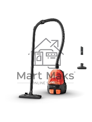 Пылесос Tefal MICRO SPACE CYCLONIC TW3235EA оранжевый/черный, 350/1600 Вт, уборка сухая, пылесборник контейнер 1 л