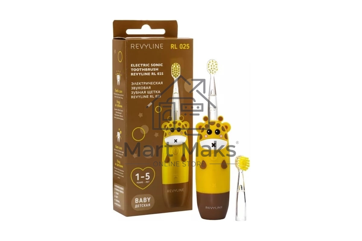 Звуковая зубная щётка Revyline RL 025 Baby, Yellow