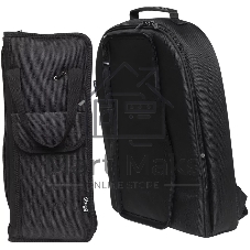 Рюкзак-чехол STAGG DSBACKPACK для 10 пар палочек, усиленный нейлон, много карманов, вес 1,2 кг, чёрный.