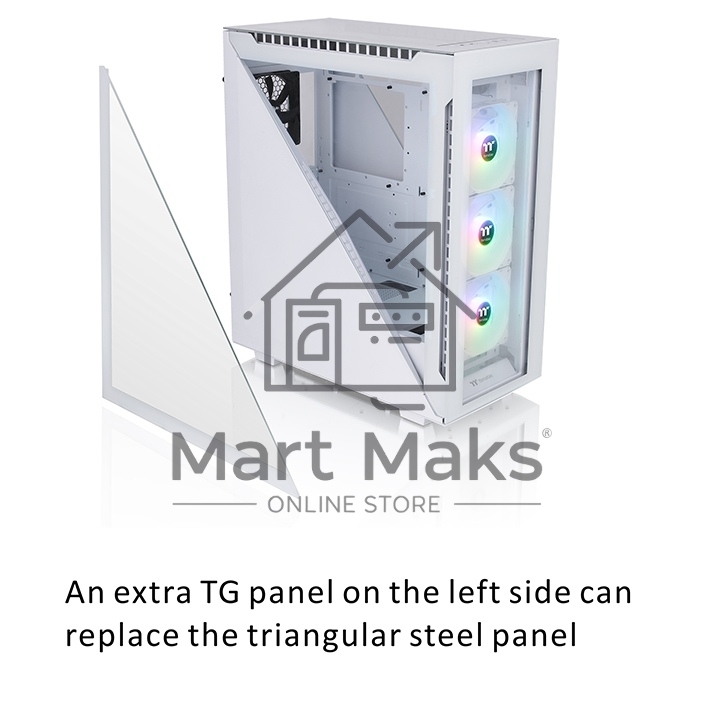 Компьютерный корпус Thermaltake Divider 500 TG Snow ARGB CA-1T4-00M6WN-01 White/Win/SPCC/Tempered Glass*4/120mm ARGB Fan*3/120mm Standard Fan*1 (527897)