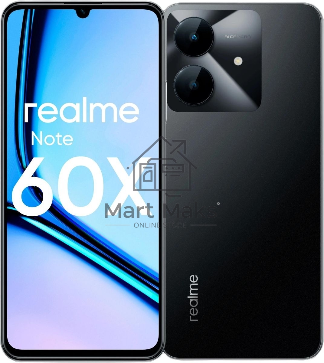 Смартфон Realme Note 60х, 4/128Gb, черный