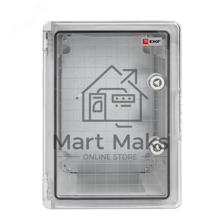 Бокс пластиковый с монтажной платой прозр. дверь EKF PROxima PBT65MP005 500х350х190 мм IP65
