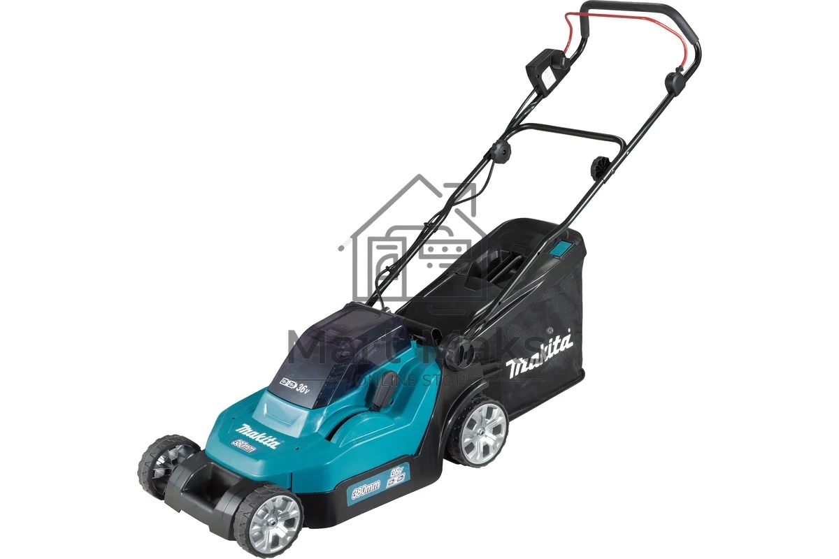 Газонокосилка аккумуляторная Makita DLM382PM2, 18 В, 4 Ач