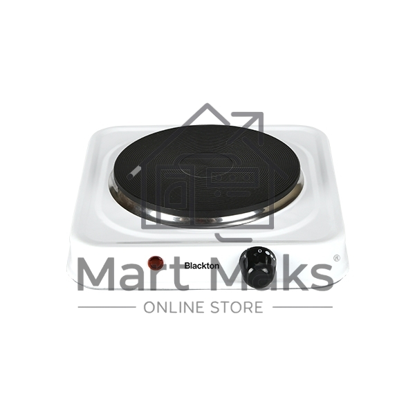 Плита настольная электрическая BLACKTON Bt HP116CI белый, 1 кВт, ТЭН, конфорки - 1, эмаль, поворотные переключатели