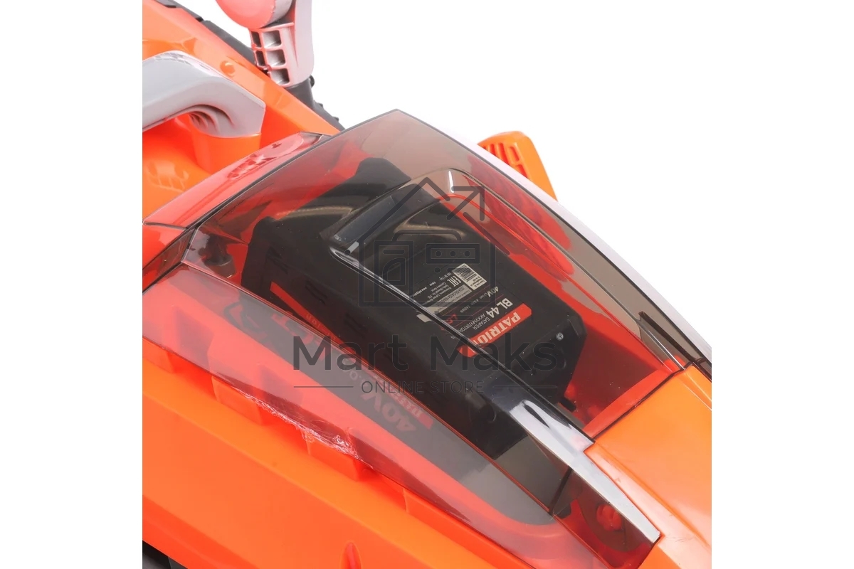 Газонокосилка аккумуляторная PATRIOT CM4010XL, 40B платформа LCT, 37см, бесщёточный дв.,травосб. 40л, одна АКБ(4,0А*ч) и ЗУ