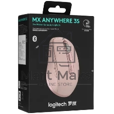 Мышь беспроводная/проводная Logitech MX Anywhere 3S розовый, 8000 dpi, радиоканал, Bluetooth, USB, кнопки - 6