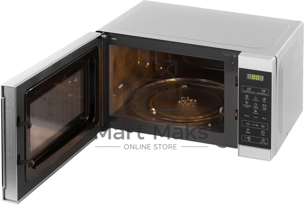 Микроволновая печь Sharp R2800RSL серебристый, 20 л, 800 Вт, переключатели - сенсор