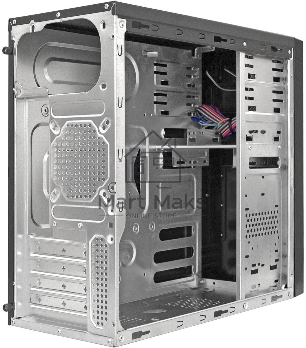 Компьютерный корпус Minitower ExeGate EX299311RUS MA-373X-UNS450 (mATX, БП UNS450 с вент. 12см, 2*USB, аудио, черный)