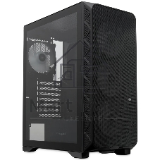 Компьютерный корпус HSPD M521, Mesh Mid Tower, черный, slide TG, 0.45 SPCC, 4x120мм ARGb ATX, mATX, mITX 160/330/184мм 2x2.5