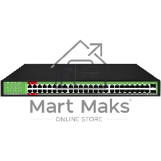 Коммутатор Digma DSP248G-2S-R800 V1, 48×1 Гбит/с + 2×1 Гбит/с SFP, неуправляемый