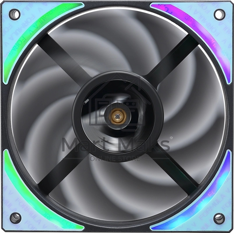 Вентилятор для корпуса Aerocool / Formula Air Bridge Plus BK ARGB черный, 120 мм, 1300 об/мин, 27.2 дБ, 4 pin