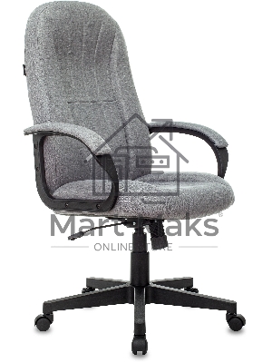 Кресло руководителя Бюрократ T-898AXSN серый 38-404 крестовина пластик