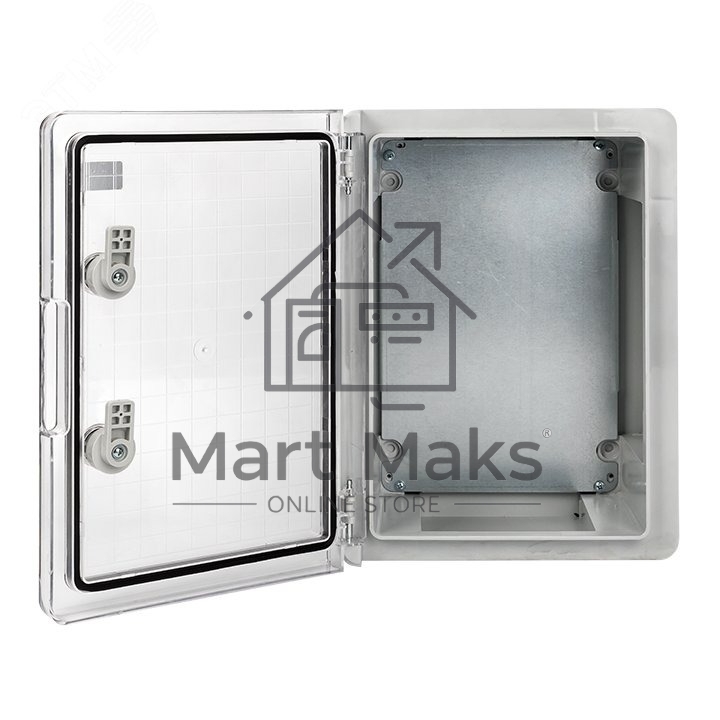 Бокс пластиковый с монтажной платой прозр. дверь EKF PROxima PBT65MP005 500х350х190 мм IP65