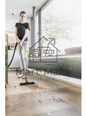 Хозяйственный пылесос Karcher WD 2 Plus V-12/6/18/C желтый, 1000 Вт, уборка сухая/влажная, пылесборник мешок/контейнер, 12 л