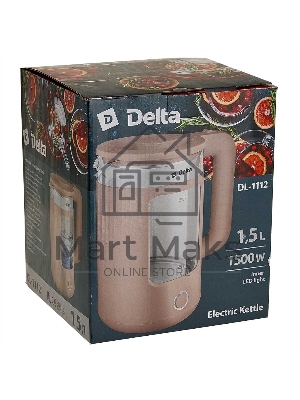 Чайник электрический Delta DL-1112 бежевый